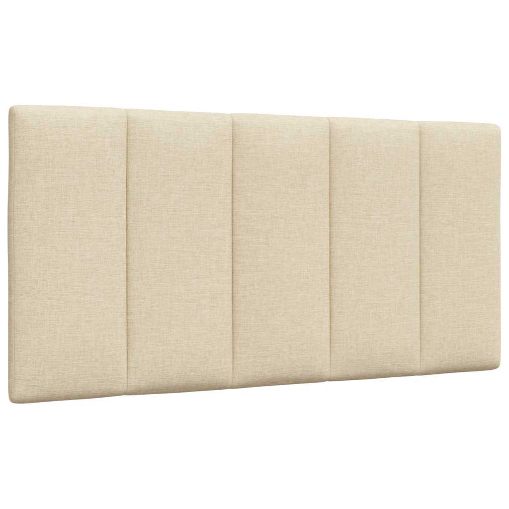 Bettgestell ohne Matratze "Hanko" Creme 100x200 cm Stoff