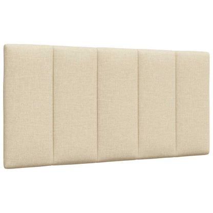 Bettgestell ohne Matratze "Hanko" Creme 100x200 cm Stoff