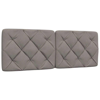 Bettgestell ohne Matratze Taupe 120x200 cm Stoff