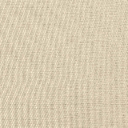 Bettgestell ohne Matratze Creme 120x200 cm Stoff