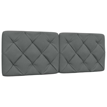 Bettgestell ohne Matratze Dunkelgrau 140x200 cm Stoff