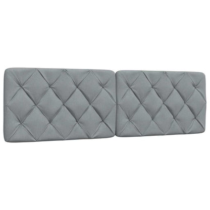 Bettgestell ohne Matratze Hellgrau 160x200 cm Stoff