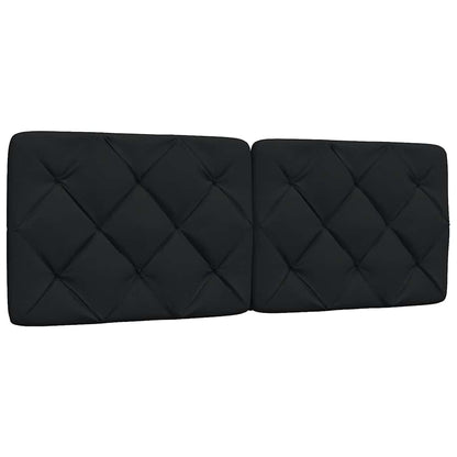 Bettgestell mit LED ohne Matratze Schwarz 120x200 cm Stoff