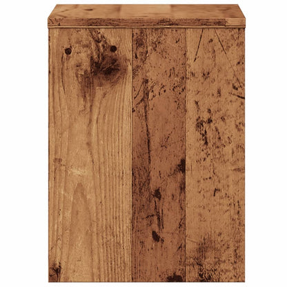 Nachttisch Altholz-Optik 40x30x40 cm Holzwerkstoff