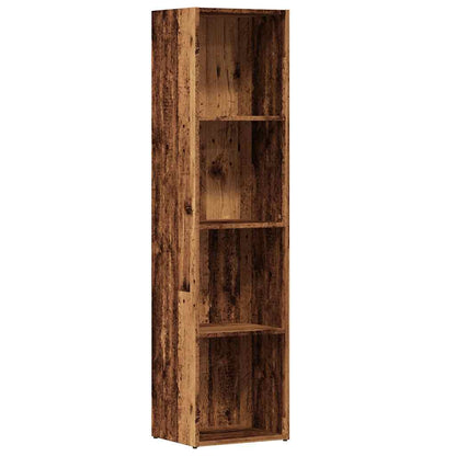 Bücherregal Altholz-Optik 36×30×143 cm Holzwerkstoff