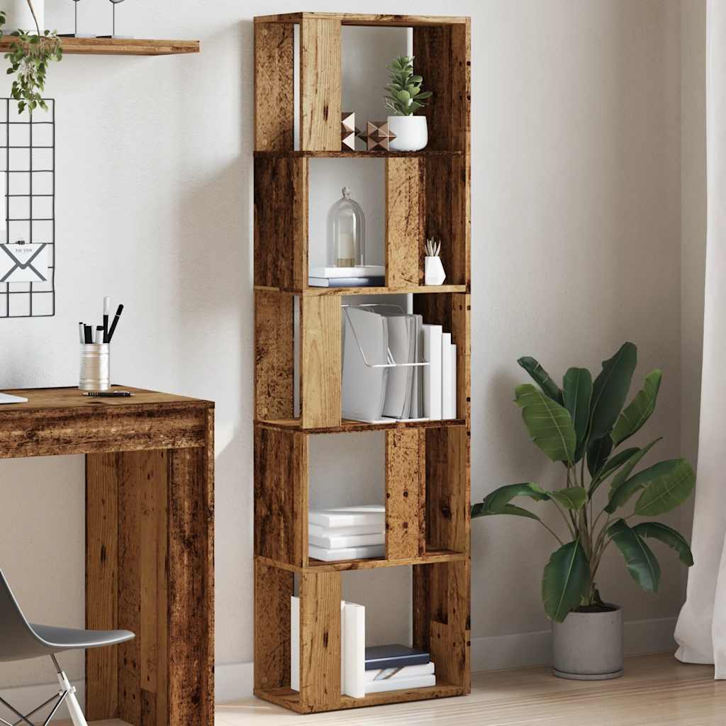 Bücherregal Altholz-Optik 45x24x159 cm Holzwerkstoff