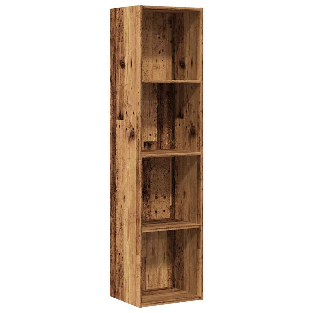 Bücherregal/TV-Schrank Altholz-Optik 36x30x143 cm Holzwerkstoff