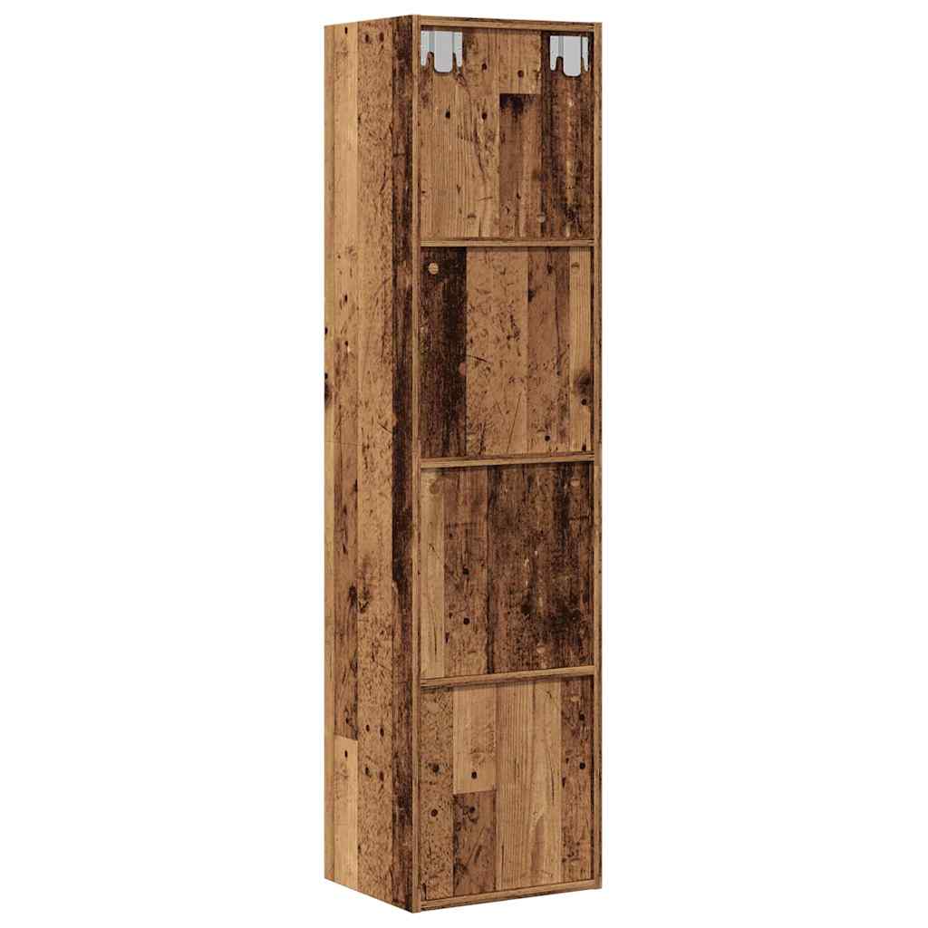 Bücherregal/TV-Schrank Altholz-Optik 36x30x143 cm Holzwerkstoff