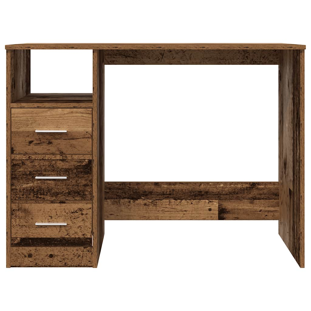 Schreibtisch Altholz-Optik 102x76x50 cm Holzwerkstoff