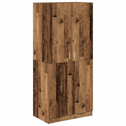 Kleiderschrank Altholz-Optik 80x52x180 cm Holzwerkstoff