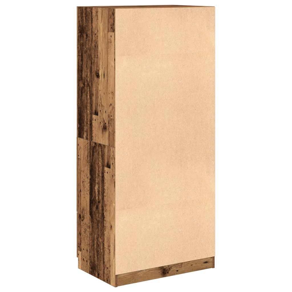 Kleiderschrank Altholz-Optik 80x52x180 cm Holzwerkstoff