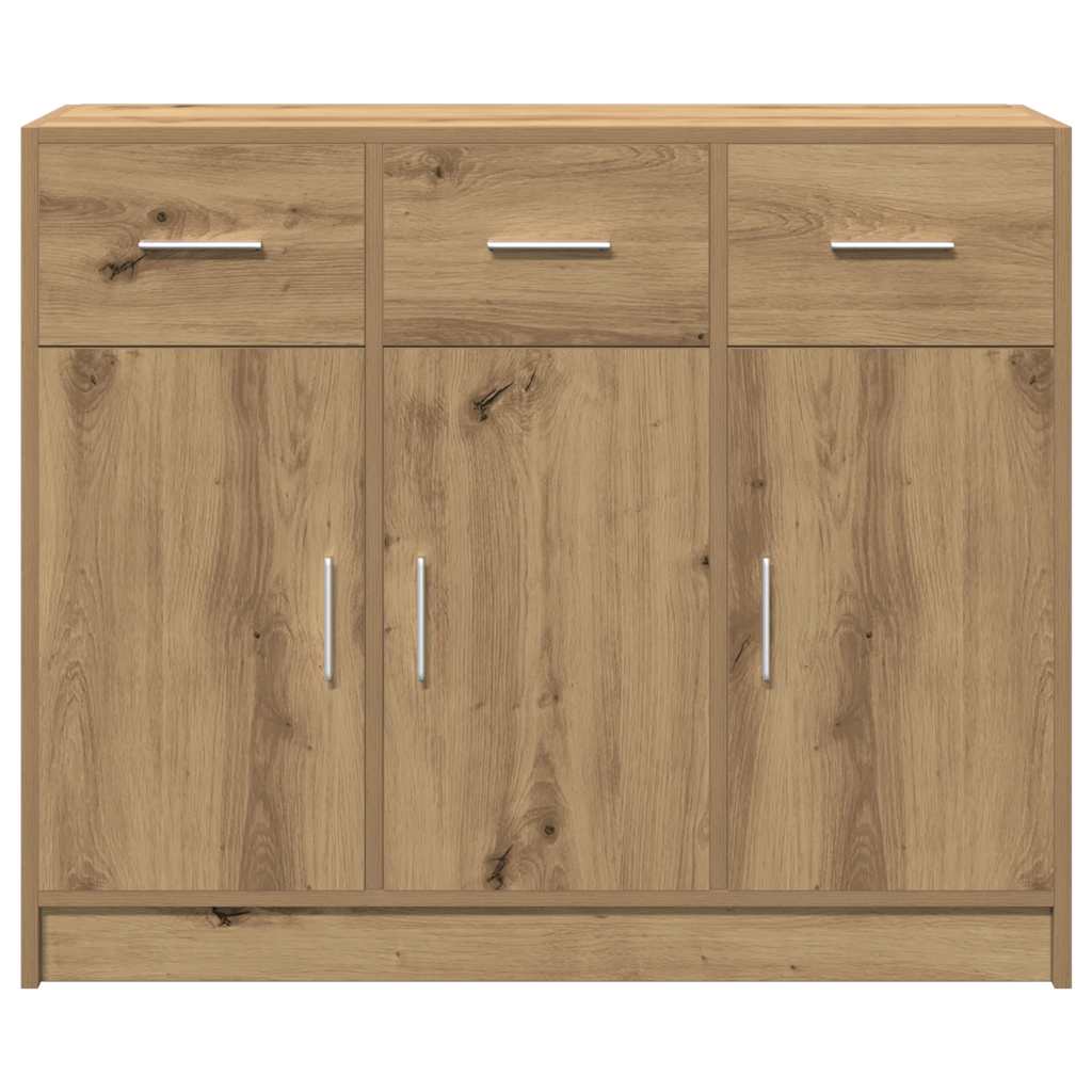 Sideboard Artisan-Eiche 91x28x75 cm Holzwerkstoff