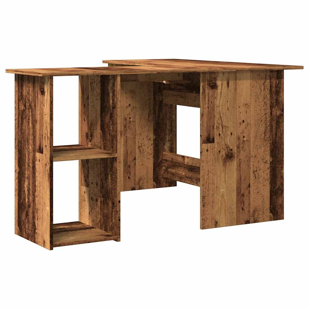 Eckschreibtisch Altholz-Optik 120x140x75 cm Holzwerkstoff