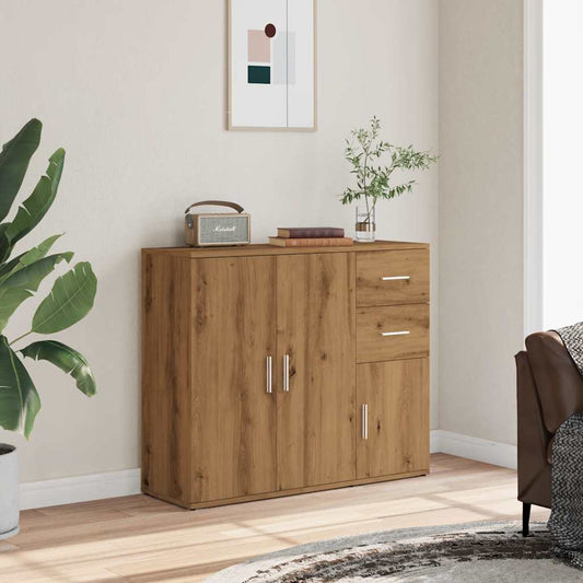 Sideboard Artisan-Eiche 91x29,5x75 cm Holzwerkstoff