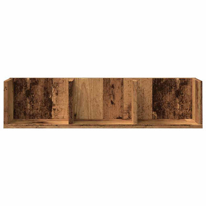 CD-Wandregal Altholz-Optik 75x18x18 cm Holzwerkstoff