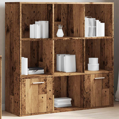 Bücherschrank Altholz-Optik 98x29x97,5 cm Holzwerkstoff