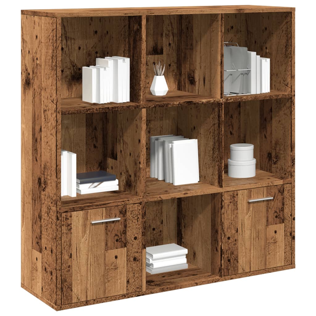 Bücherschrank Altholz-Optik 98x29x97,5 cm Holzwerkstoff