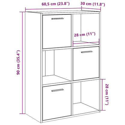 Bücherschrank Artisan-Eiche 60,5x30x90 cm Holzwerkstoff