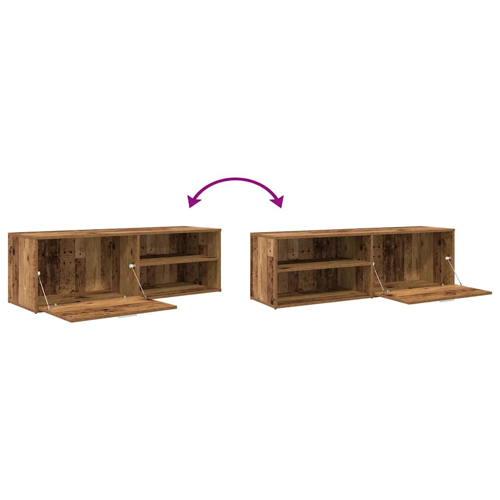 TV-Schrank Altholz-Optik 120x34x37 cm Holzwerkstoff