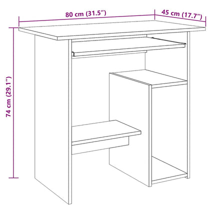 Schreibtisch Altholz-Optik 80x45x74 cm Holzwerkstoff