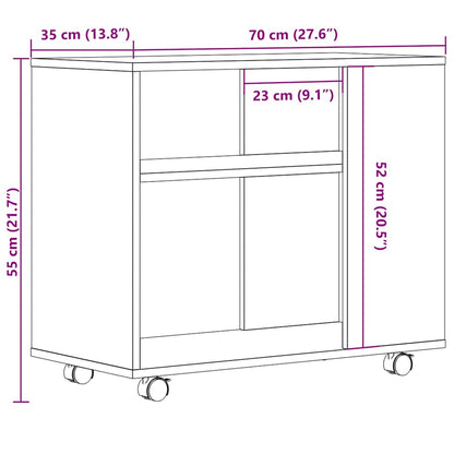 Beistelltisch Altholz-Optik 70x35x55 cm Holzwerkstoff