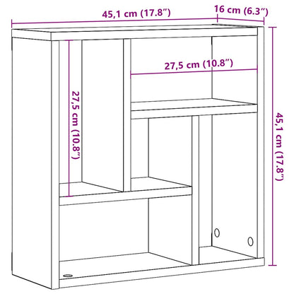 Wandregal Artisan-Eiche 45x16x45 cm Holzwerkstoff