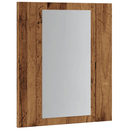 LED-Spiegelschrank Altholz-Optik 40x12x45 cm Holzwerkstoff