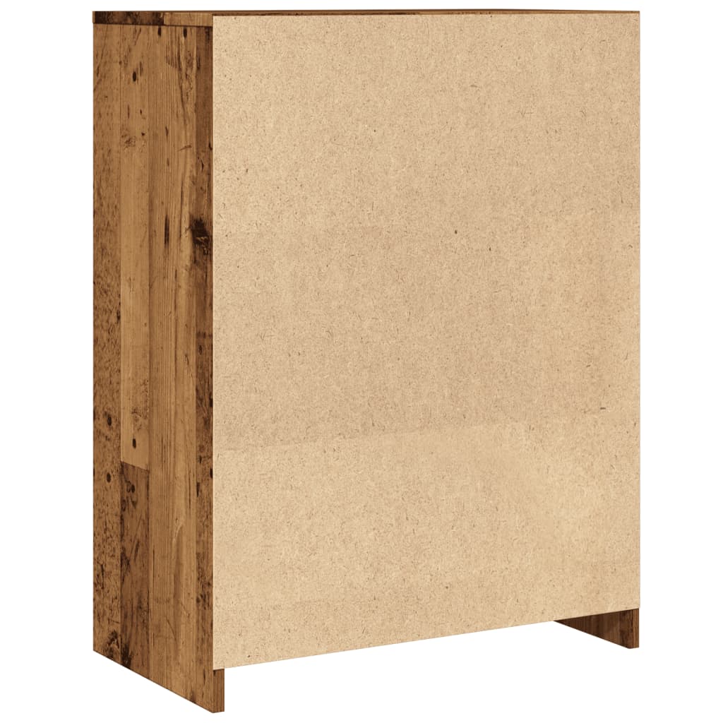 Badschrank Altholz-Optik 60x33x80 cm Holzwerkstoff