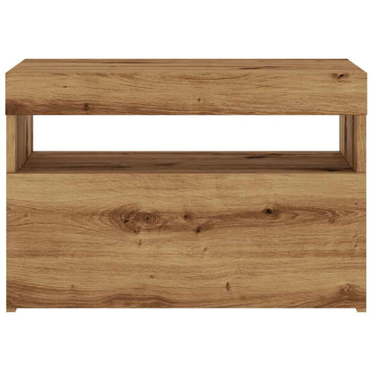 TV-Schrank mit LED-Leuchten Artisan-Eiche 60x35x40 cm