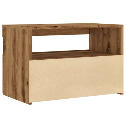 TV-Schrank mit LED-Leuchten Artisan-Eiche 60x35x40 cm