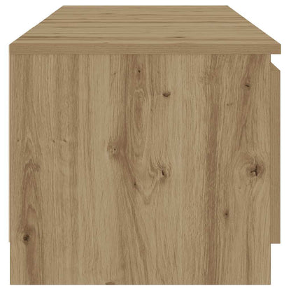 TV-Schrank mit LED-Leuchten Artisan-Eiche 140x40x36 cm