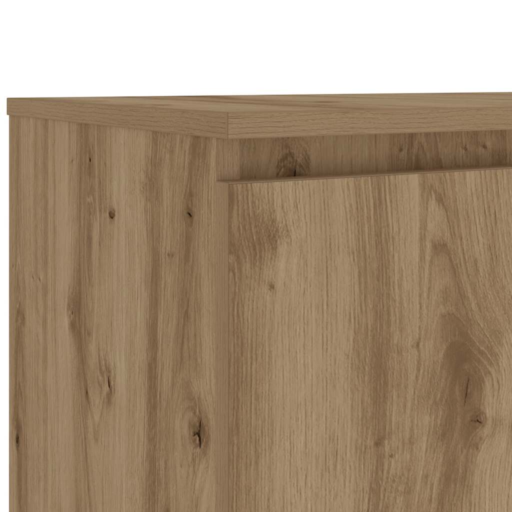 TV-Schrank mit LED-Leuchten Artisan-Eiche 140x40x36 cm