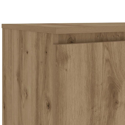 TV-Schrank mit LED-Leuchten Artisan-Eiche 140x40x36 cm