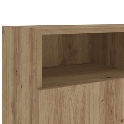 TV-Schrank mit LED-Leuchten Artisan-Eiche 120x30x50 cm