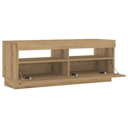 TV-Schrank mit LED-Leuchten Artisan-Eiche 100x35x40 cm