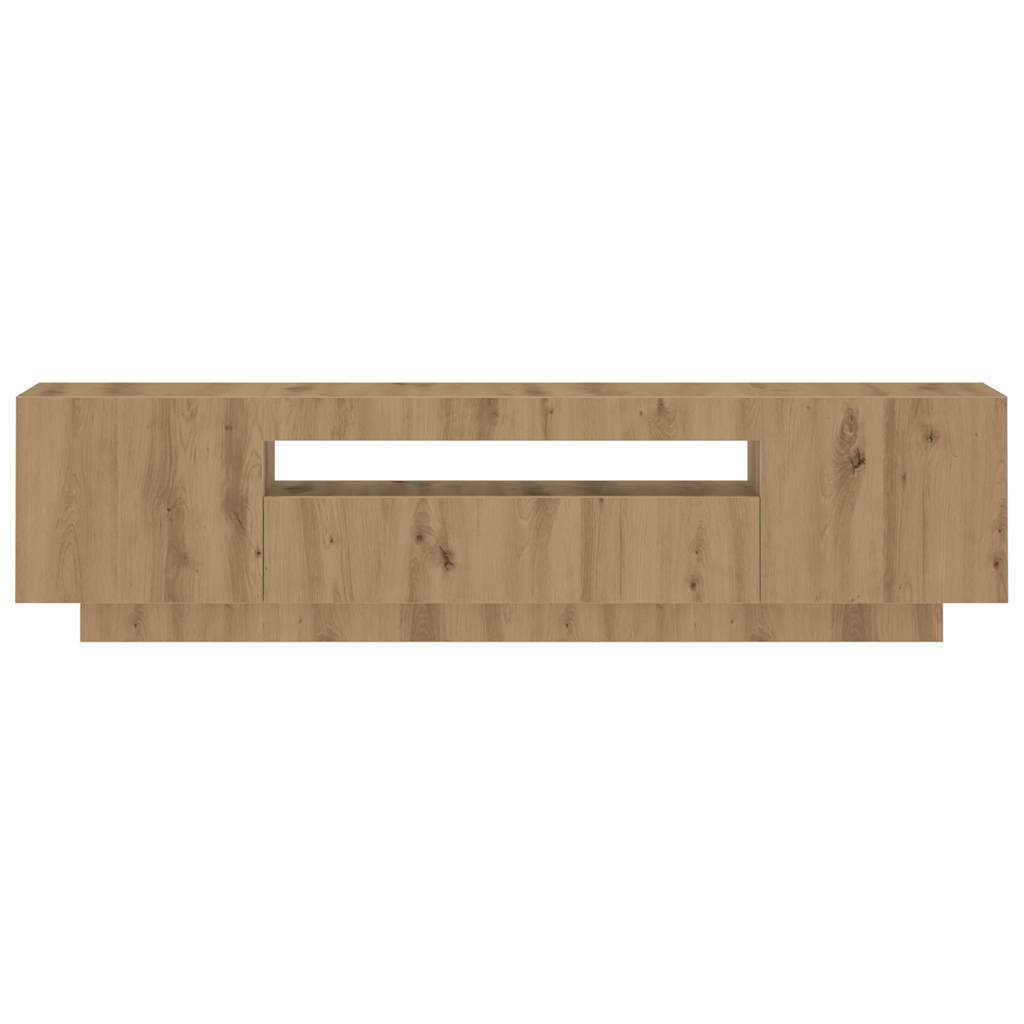 TV-Schrank mit LED-Leuchten Artisan-Eiche 160x35x40 cm