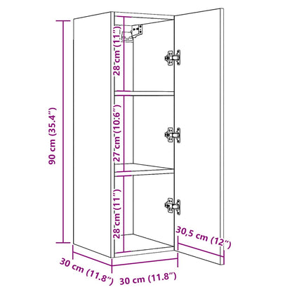 TV-Schrank Altholz-Optik 30,5x30x90 cm Holzwerkstoff