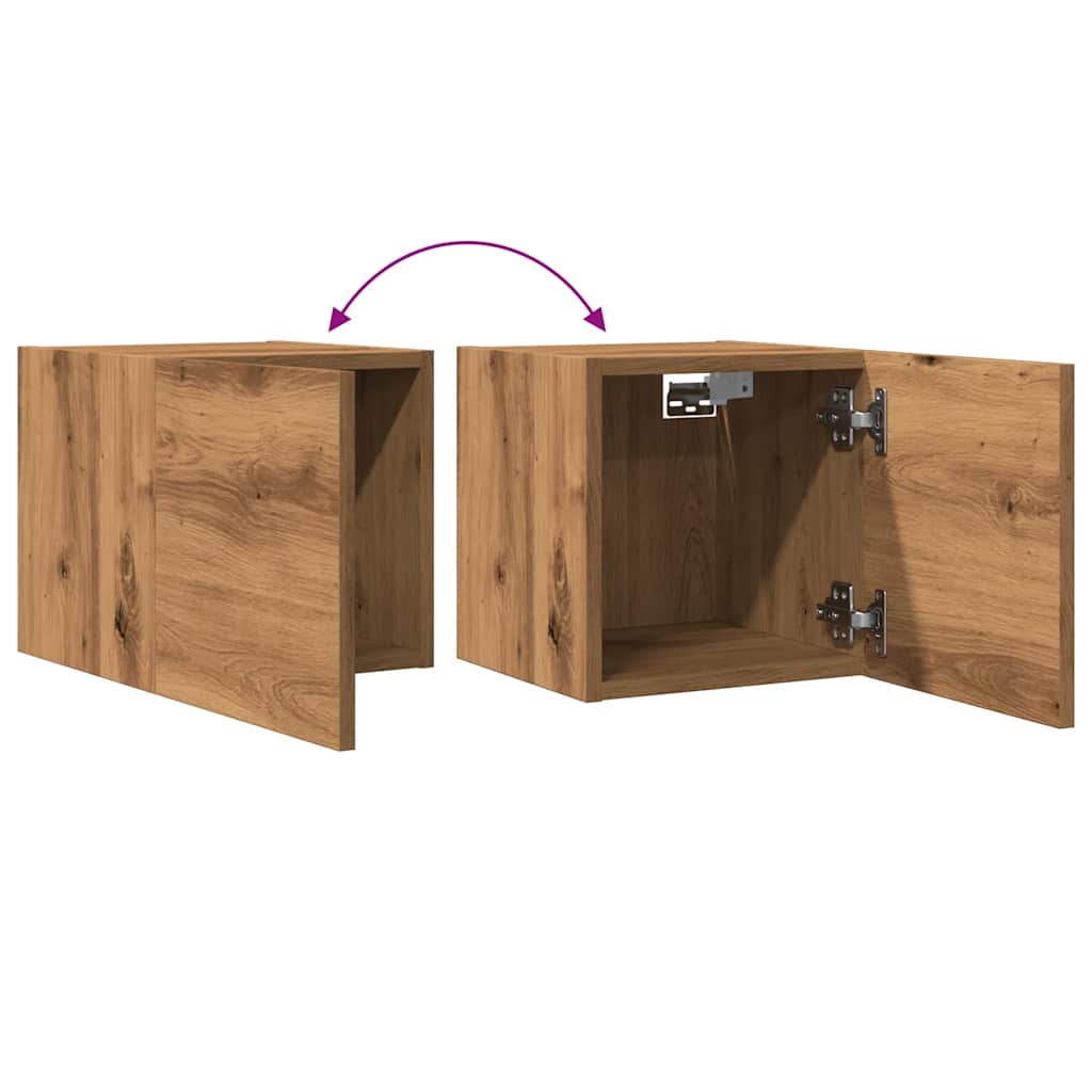 TV-Wandschrank Artisan-Eiche 30,5x30x30 cm