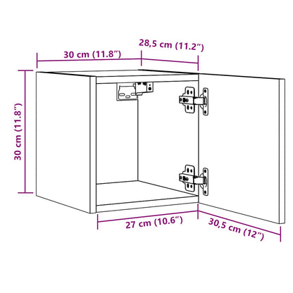 TV-Wandschrank Artisan-Eiche 30,5x30x30 cm