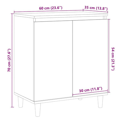 Sideboard Altholz-Optik 60x35x70 cm Holzwerkstoff