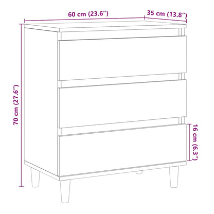 Sideboard Altholz-Optik 60x35x70 cm Holzwerkstoff