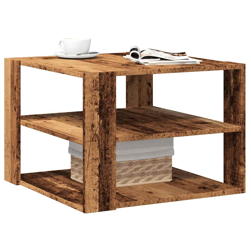 Couchtisch Altholz-Optik 58x58x40 cm Holzwerkstoff