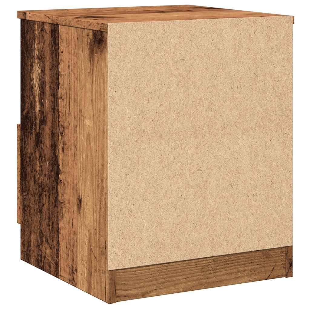 Nachttisch Altholz-Optik 40x40x50 cm Holzwerkstoff