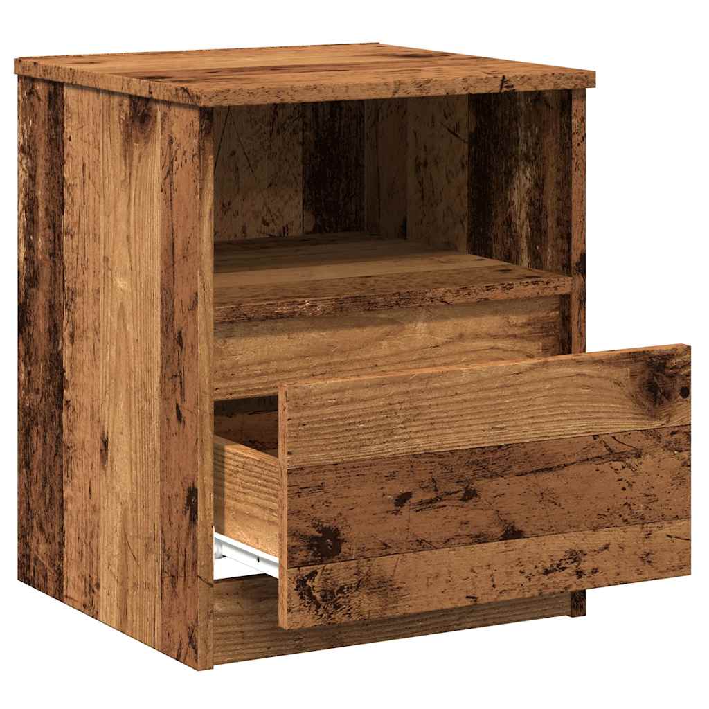 Nachttisch Altholz-Optik 40x40x50 cm Holzwerkstoff