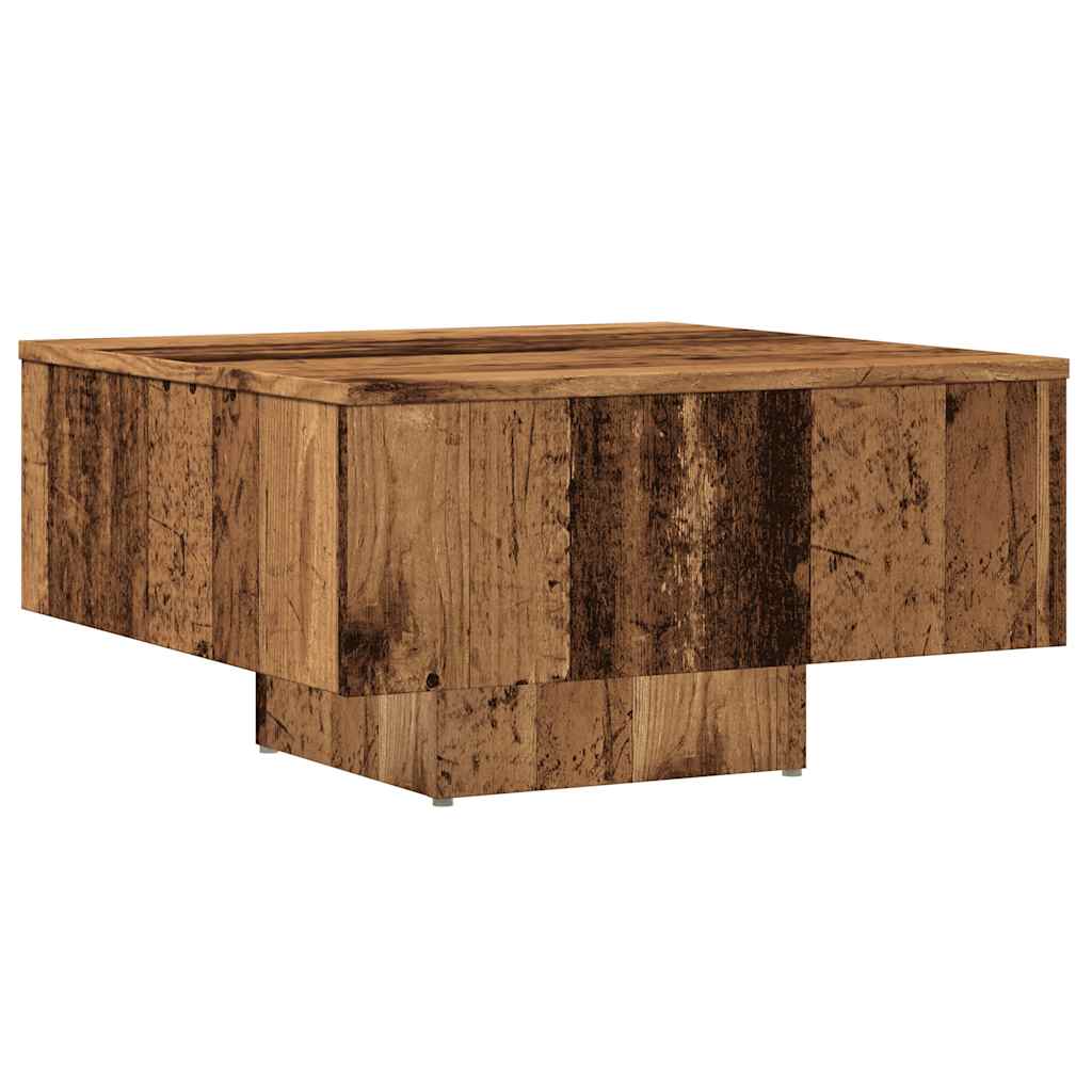 Couchtisch Altholz-Optik 60x60x31,5 cm Holzwerkstoff