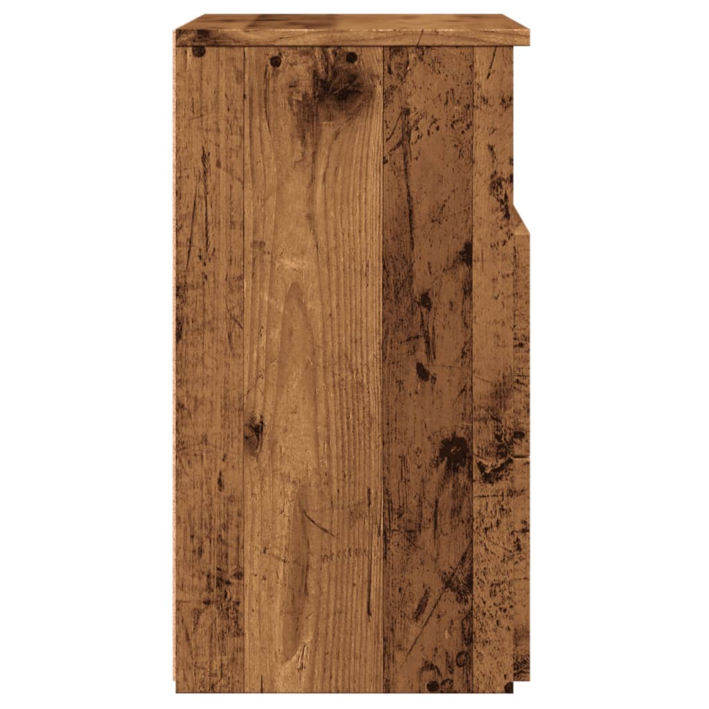 Nachttisch Altholz-Optik 50x32x60 cm Holzwerkstoff