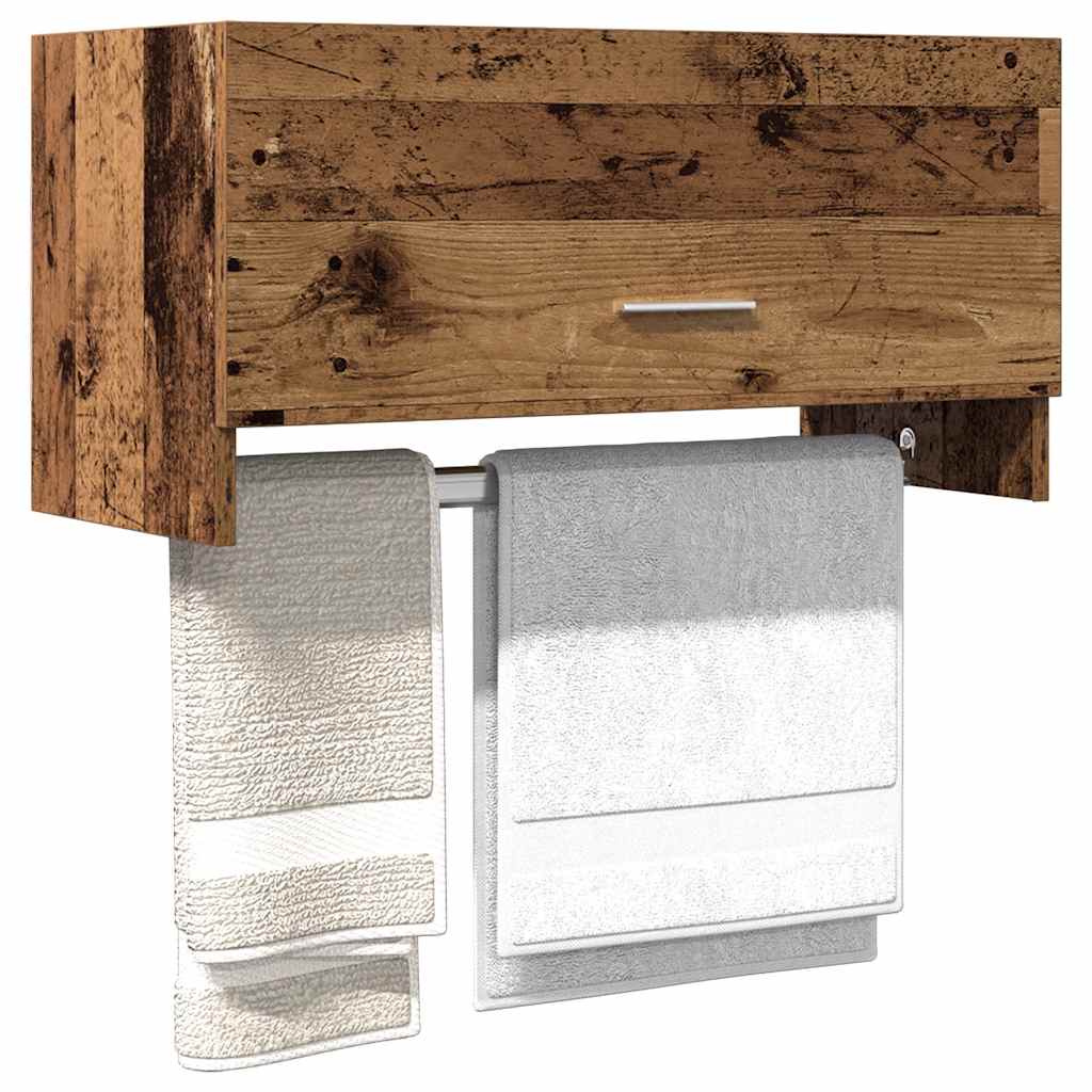 Wandschrank Altholz-Optik 70x32,5x35 cm Holzwerkstoff