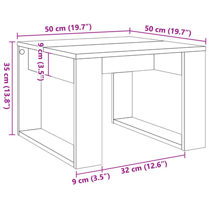 Beistelltisch Altholz-Optik 50x50x35 cm Holzwerkstoff