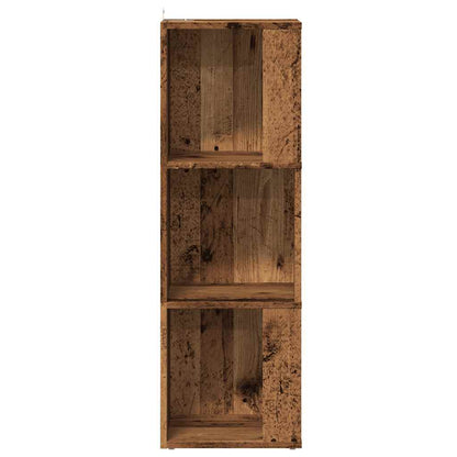 Eckregal Altholz-Optik 33x33x100 cm Holzwerkstoff