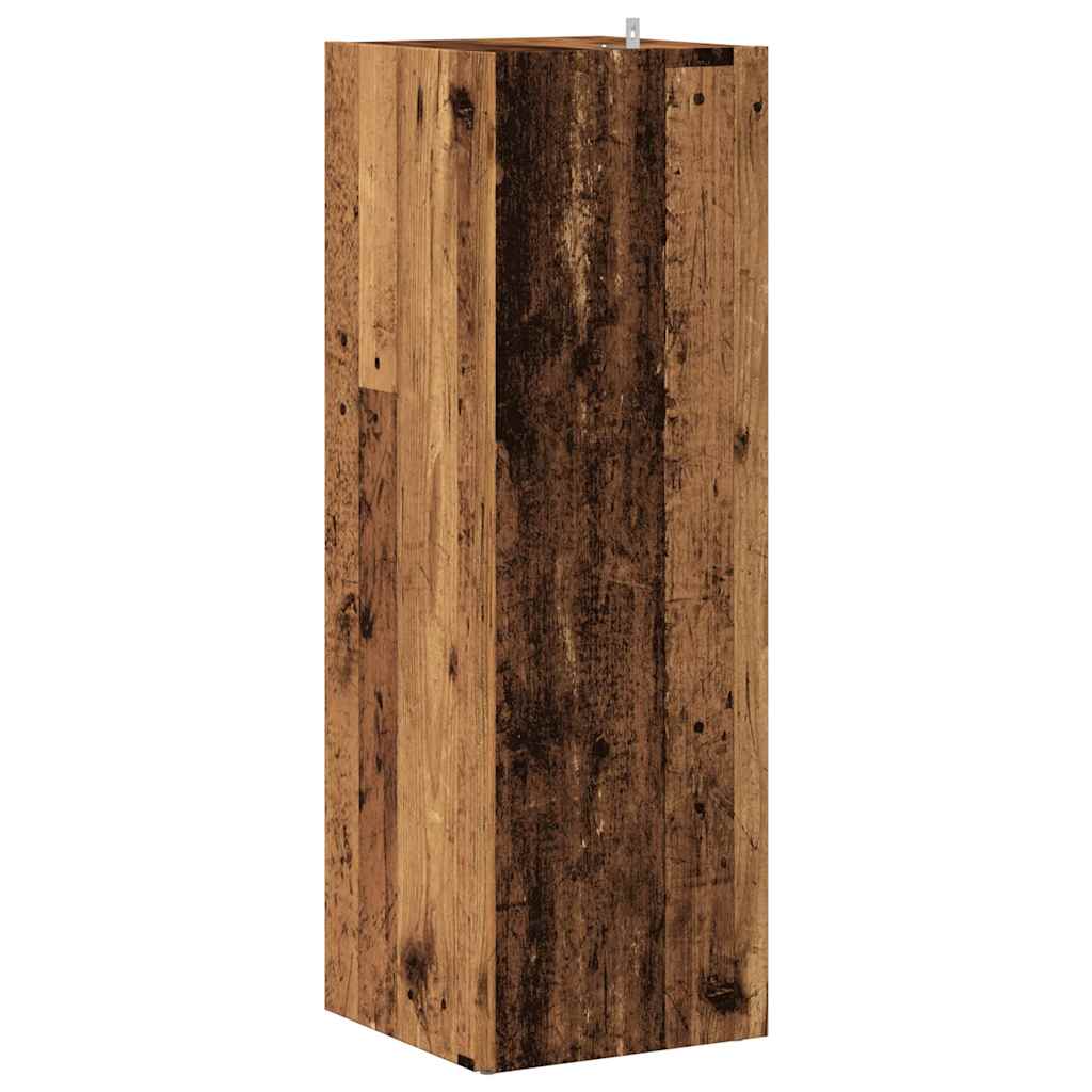 Eckregal Altholz-Optik 33x33x100 cm Holzwerkstoff